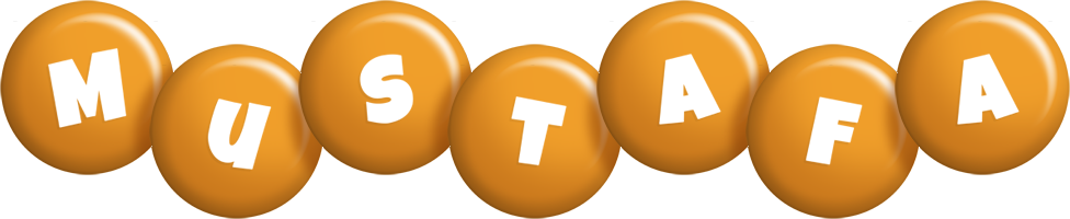 Mustafa candy-orange logo