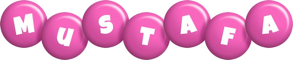 Mustafa candy-pink logo