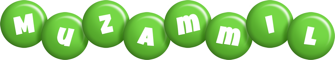 Muzammil candy-green logo