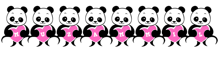 Muzammil love-panda logo