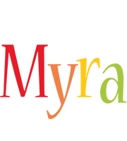 Myra birthday logo