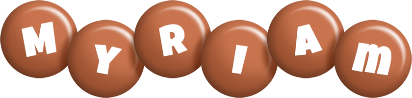 Myriam candy-brown logo