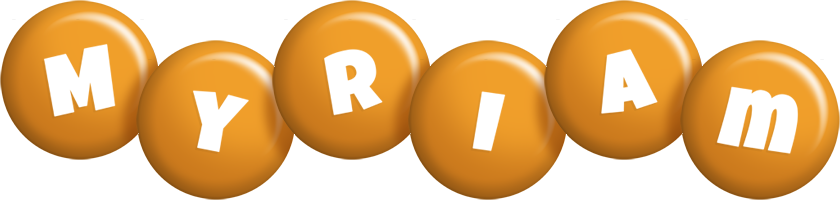 Myriam candy-orange logo
