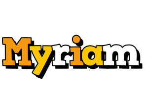 Myriam cartoon logo
