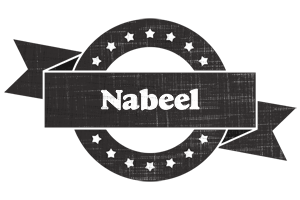 Nabeel grunge logo