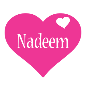 Nadeem love-heart logo