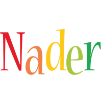 Nader birthday logo