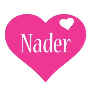 Nader love-heart logo