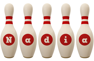 Nadia bowling-pin logo