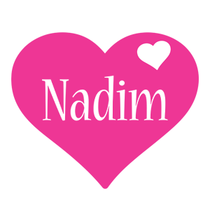 Nadim love-heart logo