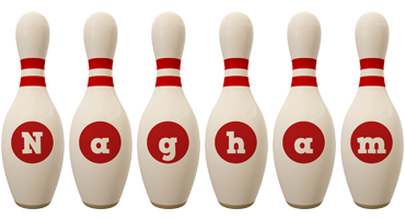 Nagham bowling-pin logo