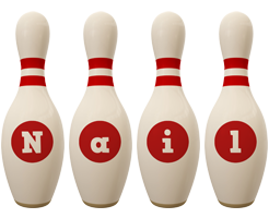 Nail bowling-pin logo