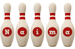 Naima bowling-pin logo