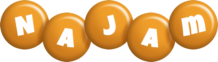 Najam candy-orange logo
