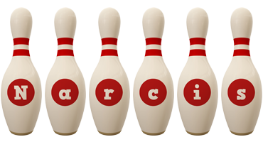 Narcis bowling-pin logo