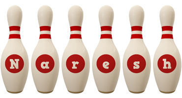 Naresh bowling-pin logo