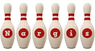 Nargis bowling-pin logo