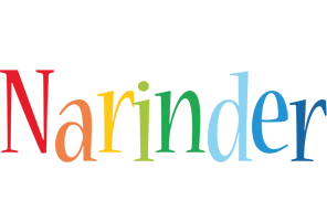 Narinder birthday logo