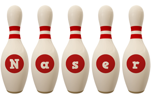 Naser bowling-pin logo