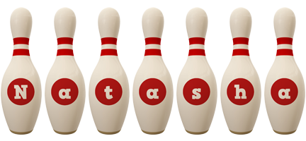 Natasha bowling-pin logo