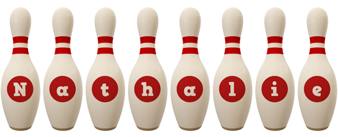 Nathalie bowling-pin logo