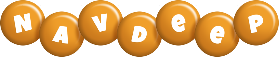 Navdeep candy-orange logo