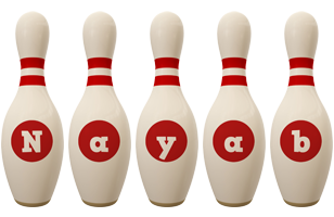 Nayab bowling-pin logo