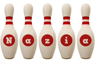 Nazia bowling-pin logo