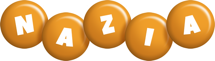 Nazia candy-orange logo