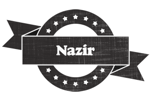 Nazir grunge logo