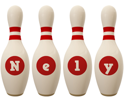 Nely bowling-pin logo