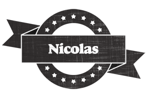 Nicolas grunge logo