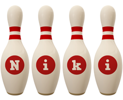 Niki bowling-pin logo
