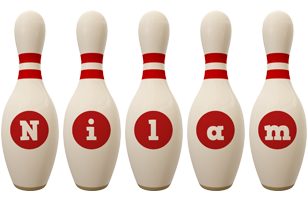 Nilam bowling-pin logo