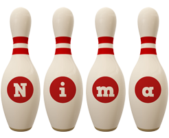 Nima bowling-pin logo