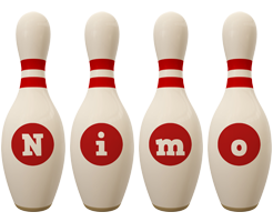 Nimo bowling-pin logo