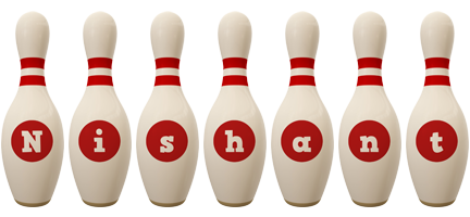 Nishant bowling-pin logo