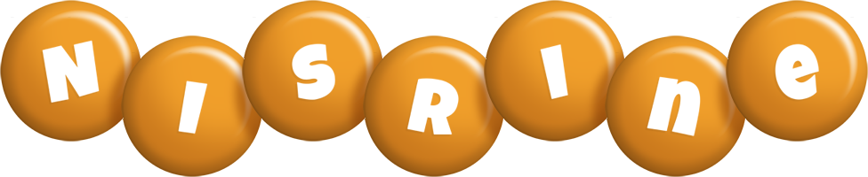 Nisrine candy-orange logo