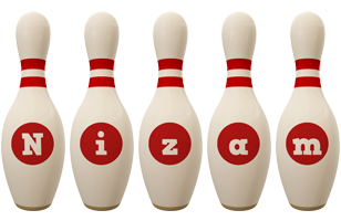 Nizam bowling-pin logo