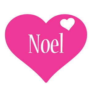 Noel love-heart logo