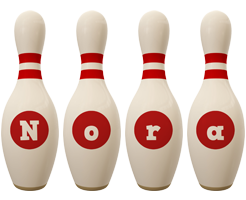 Nora bowling-pin logo