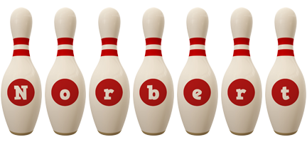 Norbert bowling-pin logo