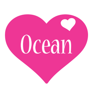 Ocean love-heart logo