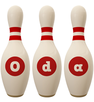 Oda bowling-pin logo