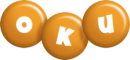 Oku candy-orange logo