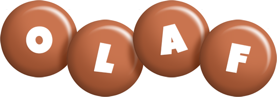 Olaf candy-brown logo