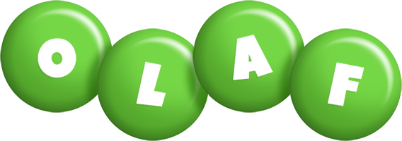 Olaf candy-green logo