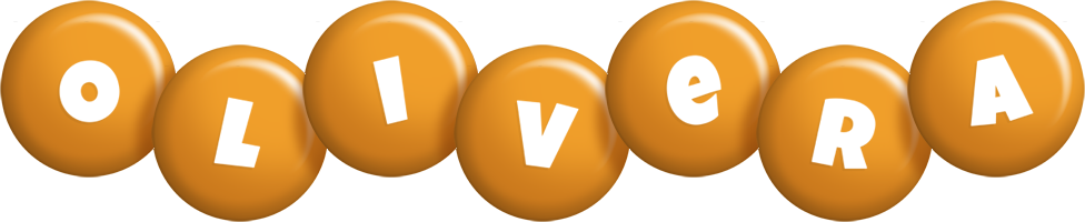 Olivera candy-orange logo
