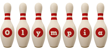 Olympia bowling-pin logo
