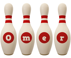Omer bowling-pin logo
